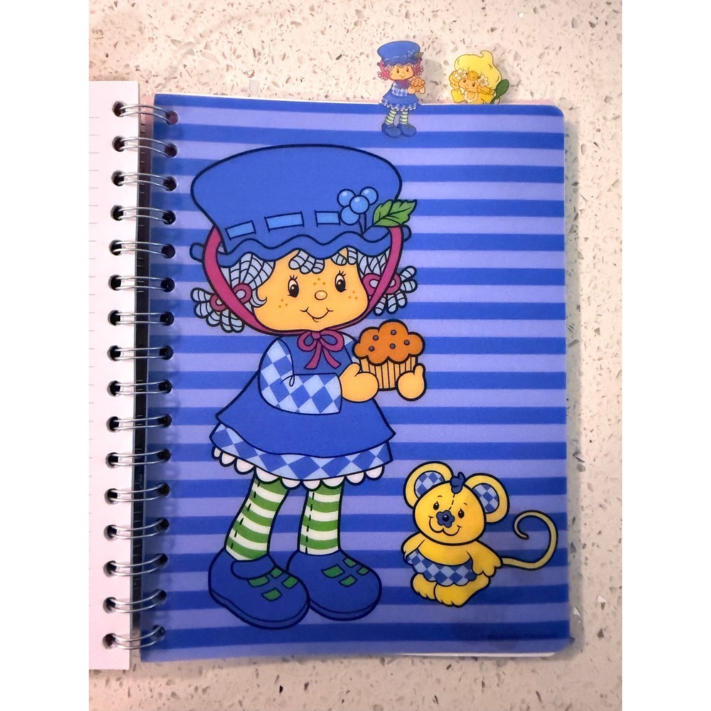 Strawberry Shortcake Spiral Journal 96 Sheets 4 Gel Pens Character Tabs Pink - Picture 6 of 8